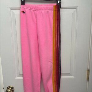 Aviator Nation 5-stripe youth sweatpants in girls size 14